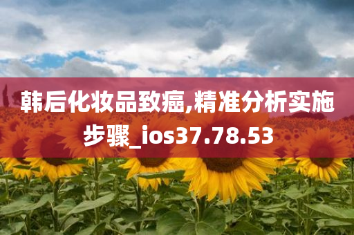 韩后化妆品致癌,精准分析实施步骤_ios37.78.53