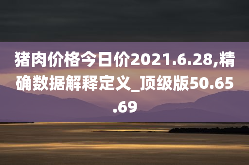 猪肉价格今日价2021.6.28,精确数据解释定义_顶级版50.65.69