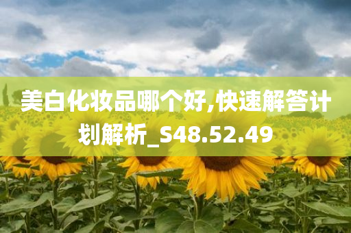 美白化妆品哪个好,快速解答计划解析_S48.52.49