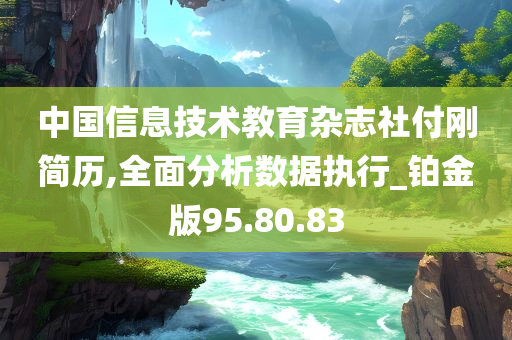 中国信息技术教育杂志社付刚简历,全面分析数据执行_铂金版95.80.83