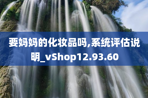 要妈妈的化妆品吗,系统评估说明_vShop12.93.60