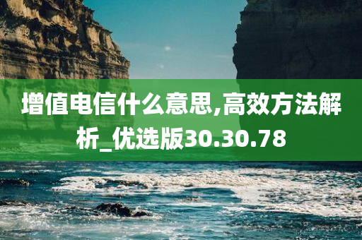 增值电信什么意思,高效方法解析_优选版30.30.78