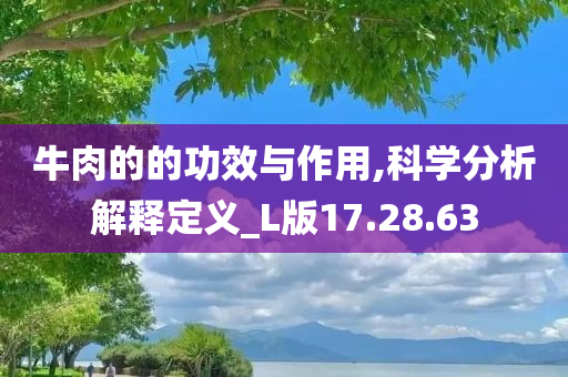 牛肉的的功效与作用,科学分析解释定义_L版17.28.63