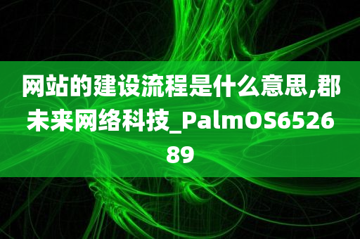 网站的建设流程是什么意思,郡未来网络科技_PalmOS652689