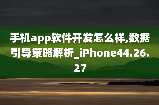 手机app软件开发怎么样,数据引导策略解析_iPhone44.26.27