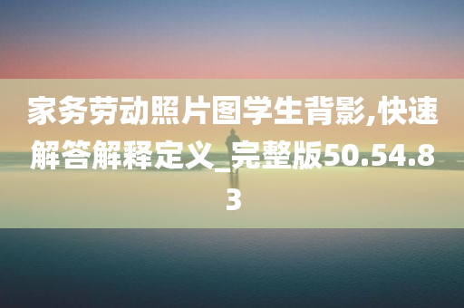 家务劳动照片图学生背影,快速解答解释定义_完整版50.54.83