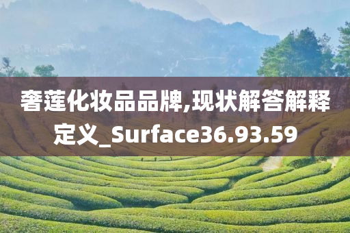 奢莲化妆品品牌,现状解答解释定义_Surface36.93.59