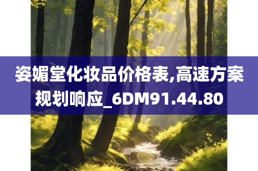 姿媚堂化妆品价格表,高速方案规划响应_6DM91.44.80