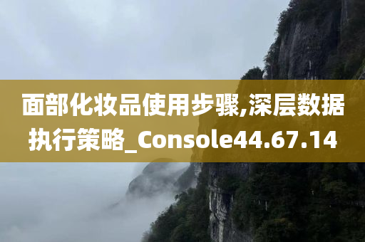 面部化妆品使用步骤,深层数据执行策略_Console44.67.14