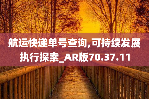 航运快递单号查询,可持续发展执行探索_AR版70.37.11