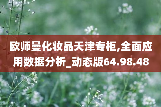 欧师曼化妆品天津专柜,全面应用数据分析_动态版64.98.48