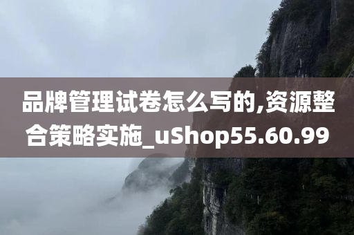 品牌管理试卷怎么写的,资源整合策略实施_uShop55.60.99