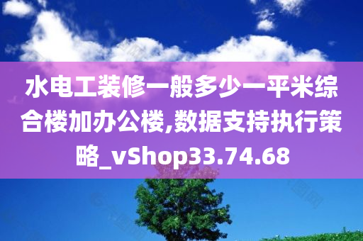 水电工装修一般多少一平米综合楼加办公楼,数据支持执行策略_vShop33.74.68