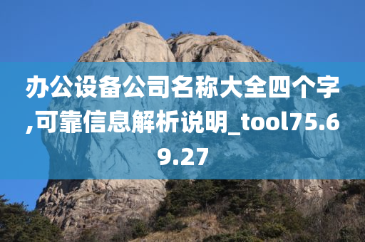 办公设备公司名称大全四个字,可靠信息解析说明_tool75.69.27