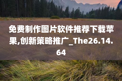 免费制作图片软件推荐下载苹果,创新策略推广_The26.14.64