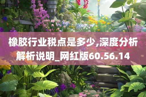 橡胶行业税点是多少,深度分析解析说明_网红版60.56.14