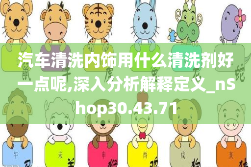 汽车清洗内饰用什么清洗剂好一点呢,深入分析解释定义_nShop30.43.71