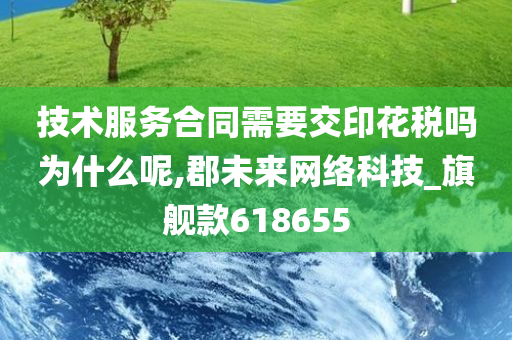 技术服务合同需要交印花税吗为什么呢,郡未来网络科技_旗舰款618655