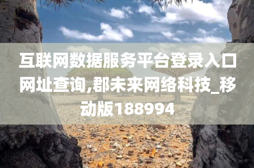 互联网数据服务平台登录入口网址查询,郡未来网络科技_移动版188994