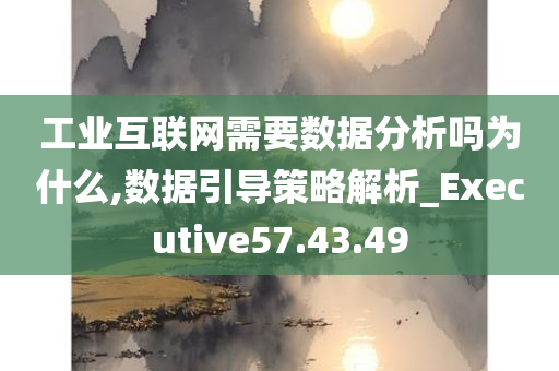 工业互联网需要数据分析吗为什么,数据引导策略解析_Executive57.43.49