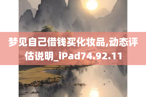 梦见自己借钱买化妆品,动态评估说明_iPad74.92.11