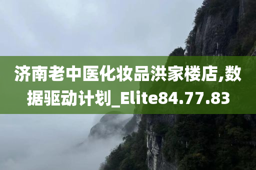 济南老中医化妆品洪家楼店,数据驱动计划_Elite84.77.83