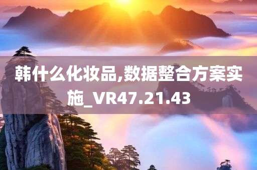 韩什么化妆品,数据整合方案实施_VR47.21.43