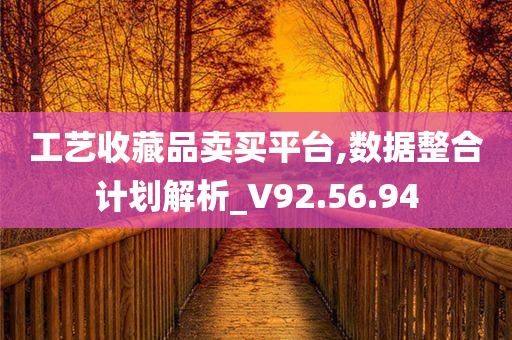 工艺收藏品卖买平台,数据整合计划解析_V92.56.94