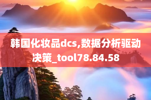 韩国化妆品dcs,数据分析驱动决策_tool78.84.58