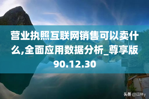 营业执照互联网销售可以卖什么,全面应用数据分析_尊享版90.12.30