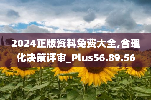 2024正版资料免费大全,合理化决策评审_Plus56.89.56