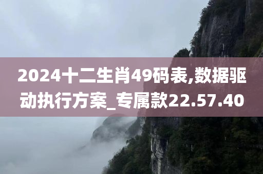 2024十二生肖49码表,数据驱动执行方案_专属款22.57.40