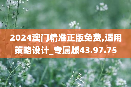 2024澳门精准正版免费,适用策略设计_专属版43.97.75