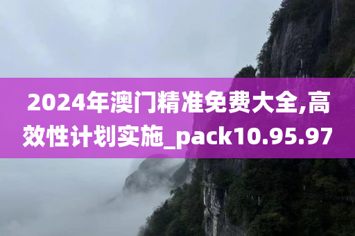 2024年澳门精准免费大全,高效性计划实施_pack10.95.97