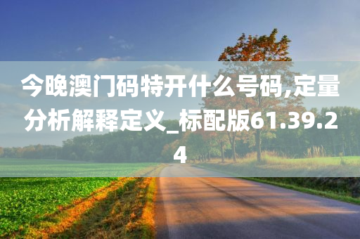 今晚澳门码特开什么号码,定量分析解释定义_标配版61.39.24