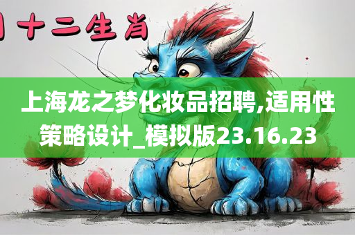 上海龙之梦化妆品招聘,适用性策略设计_模拟版23.16.23