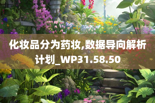 化妆品分为药妆,数据导向解析计划_WP31.58.50