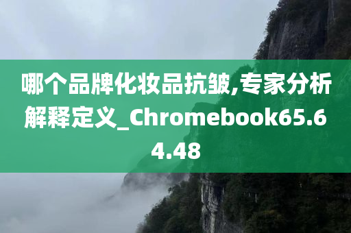 哪个品牌化妆品抗皱,专家分析解释定义_Chromebook65.64.48