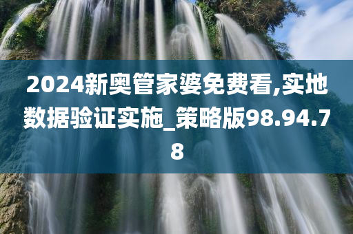 2024新奥管家婆免费看,实地数据验证实施_策略版98.94.78