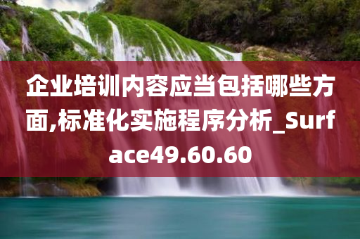 企业培训内容应当包括哪些方面,标准化实施程序分析_Surface49.60.60