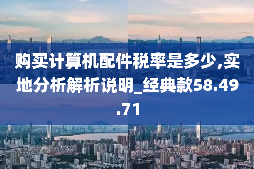 购买计算机配件税率是多少,实地分析解析说明_经典款58.49.71