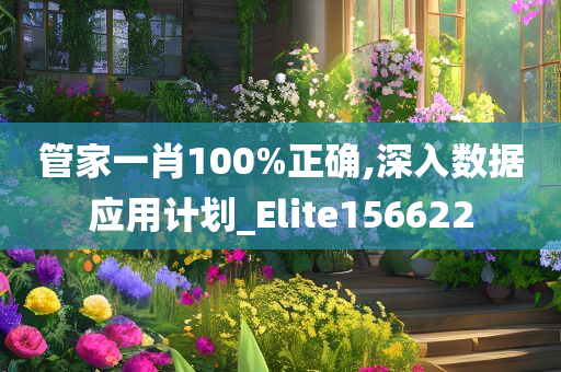 管家一肖100%正确,深入数据应用计划_Elite156622