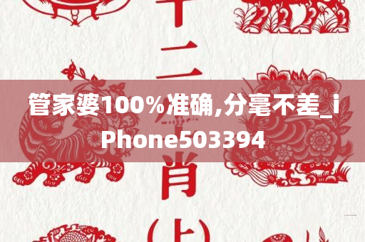 管家婆100%准确,分毫不差_iPhone503394