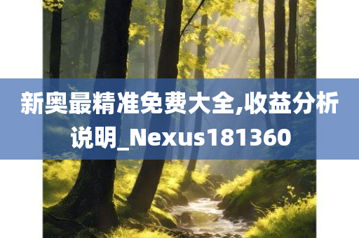 新奥最精准免费大全,收益分析说明_Nexus181360