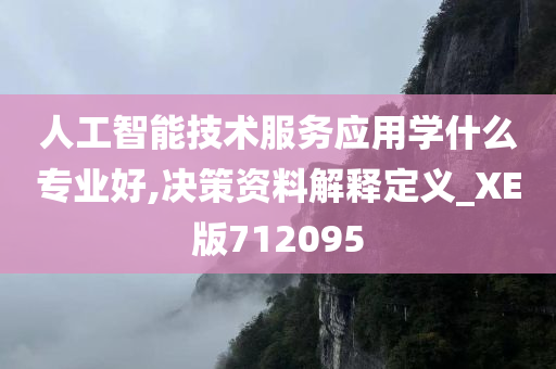 人工智能技术服务应用学什么专业好,决策资料解释定义_XE版712095