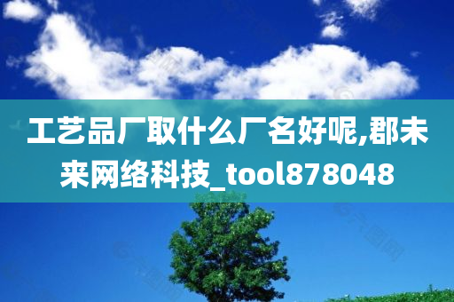 工艺品厂取什么厂名好呢,郡未来网络科技_tool878048