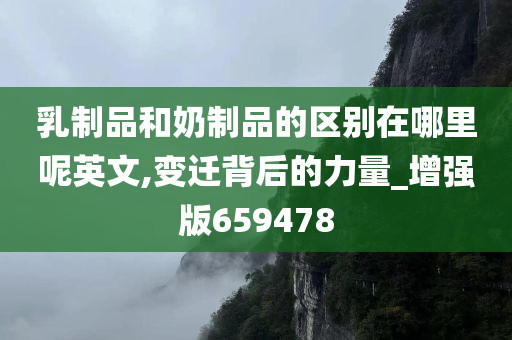 乳制品和奶制品的区别在哪里呢英文,变迁背后的力量_增强版659478