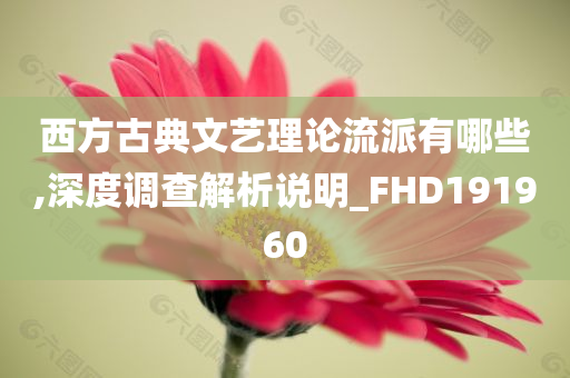 西方古典文艺理论流派有哪些,深度调查解析说明_FHD191960