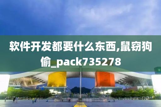 软件开发都要什么东西,鼠窃狗偷_pack735278