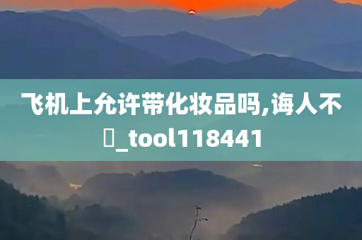 飞机上允许带化妆品吗,诲人不惓_tool118441